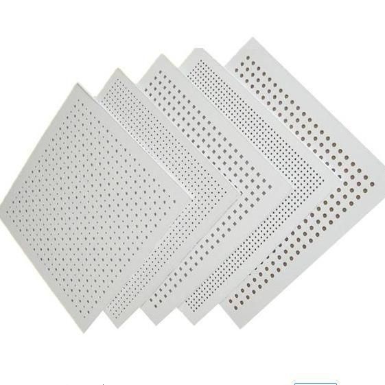 5/15q Vierkant waterdicht geperforeerd akoestisch geluidsabsorptie gipsplaat voor plafond