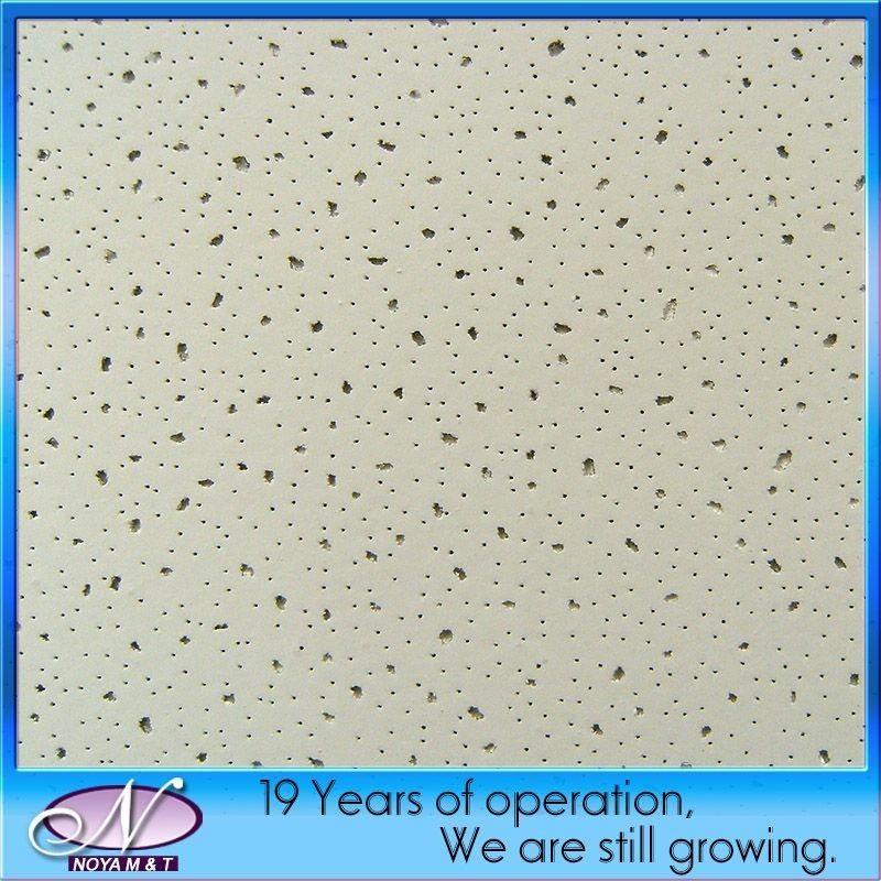 Hotelierperforated Mineral Fiber Wool Drop Ceiling Tile Boards voor akoestische geluidsisolatie