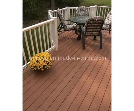 Tuinvloer Decoratie WPC Hout Composit Decking Board 450*75*18mm in Bruine Kleur