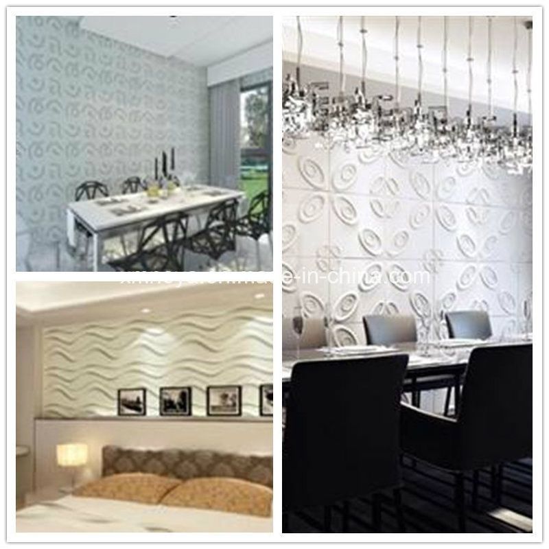 Vierkante rand akoestische geluidsisolatie 3D wanddiffusie paneel voor milieuvriendelijk decor