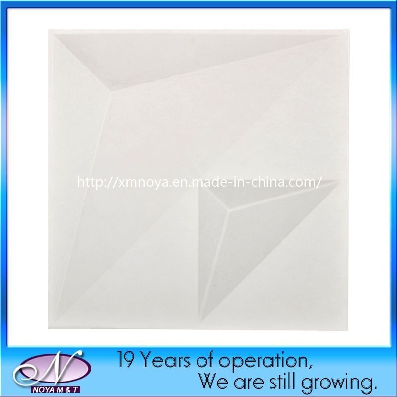 Opal wit akoestisch geluid 3D decoratief paneel voor interieurwandbekleding Moderne stijl