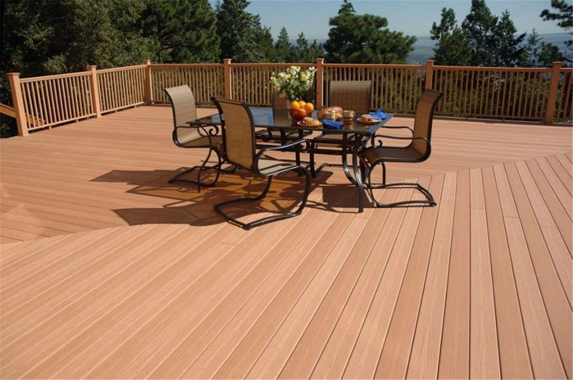 Type Composite Wood Floor 150mm*25mm voor buitenvloeren Solid Wood Composite Floor