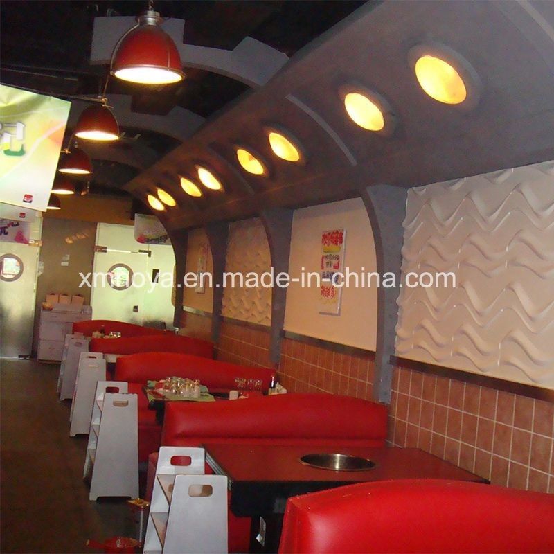 Hotpot Restaurant Wand Decoratie akoestisch geluidsabsorptie 3D-paneel met vierkante rand