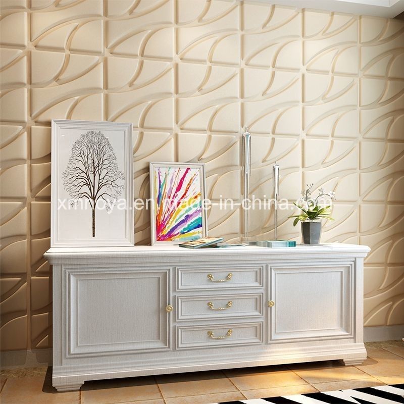 Inwendige wanddecoratie Geweven akoestische isolatie 3D-paneelmaterialen 915*1830*8mm