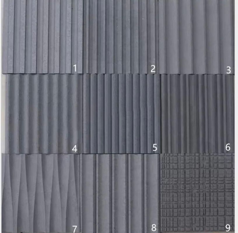 3D-geplatte decoratieve vezelcement gevel voor hittebestendig materiaal